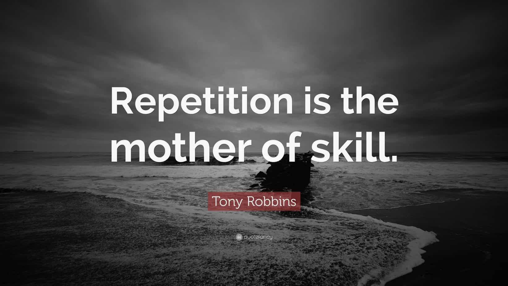 Repetition Is The Mother Of Skill The Book Of Sarah